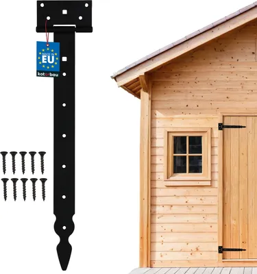Obrázok produktu pre KOTARBAU® T-Hinge 400 mm Dekoratívny čierny práškový záves pre žalúzie