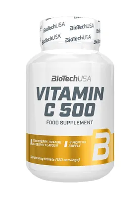 Produktbild von Biotech USA Vitamin C 500 - 120 Kautabletten