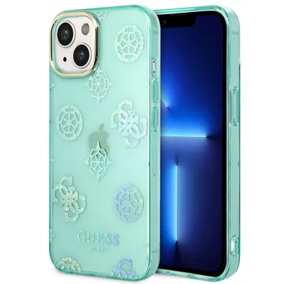 Produktbild von iPhone 14 Hülle - Kunststoff - Guess Hard Case,Backcover - Türkis