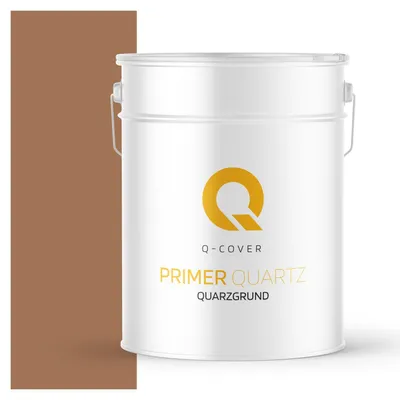 Produktbild von Quarzgrund für Silikonharz-Putz Heißeschokolade F576 15 kg – Haftgrund für innen & außen, quarzhaltige Grundierung Q-COVER