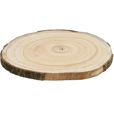 Produktbild von Holzscheibe Paulownia Holz ideal für Deko und Bastelideen