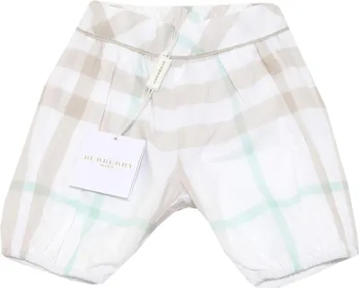 Obrázek produktu pro 8079G white BURBERRY BABY kostkované kalhoty kids