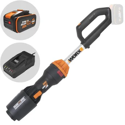 Produktbild von WORX WG543E, Handgehaltenes Gebläse, 209 km/h, 696 m³/h, Aluminium, Schwarz, Orange, 18 V, Lithium-Ion (Li-Ion)