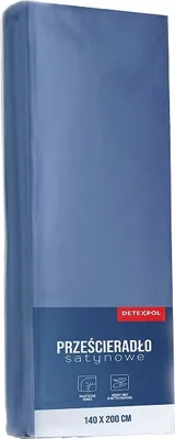 Produktbild von Prześcieradło, prześcieradło z mikrosatyny, dobrej jakości 200x220cm Niebieskie