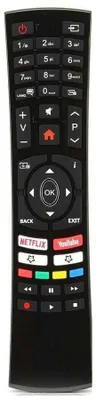 Image de Télécommande pour TV RC4390P, compatible avec les marques JVC, HYUNDAI, FINLUX, TELEFUNKEN