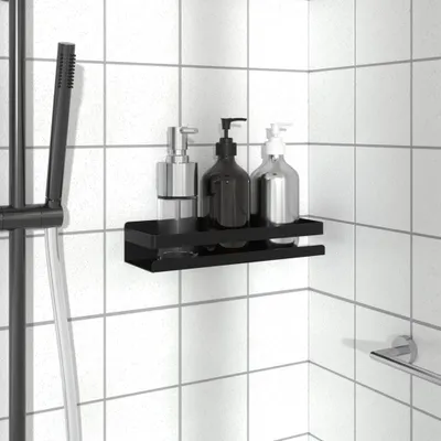 Obrázek produktu pro Sprchová vanička matná černá 30x10x6 cm Kartáčovaná nerezová ocel 304