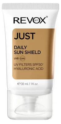 Immagine prodotto di Revox B77, Just Daily Sun Shield, Hyaluronic Acid, Sun Protection, Sunscreen Cream, 30 ml