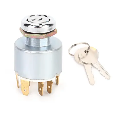 Obrázok produktu pre Univerzálny 12V 4-polohový kľúč k zámku zapaľovania pre auto motorku bicykel loď