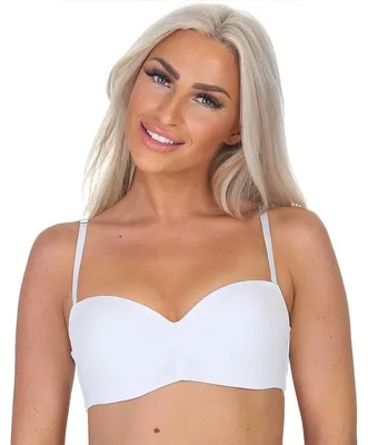 Produktbild von Damen BH mit abnehmbaren Trägern gepolsterten Cups, Weiß-80-C