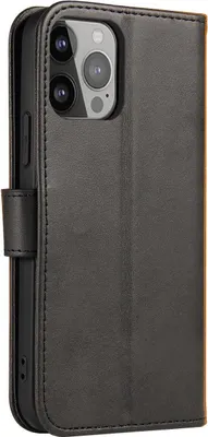 Produktbild von Hurtel Magnet Case, Folio, Apple, iPhone 14 Pro Max, 17 cm (6.7"), Schwarz