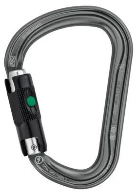 Zdjęcie produktu dla Petzl M36A BL, Zapięcie odginane, Zapięcie z blokadą, W kształcie litery D, Aluminium, Szary, 27 kN