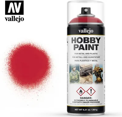 Bloody Red - Blutrot - 400ml Spruehdose Vallejo Hobby Paint 28023