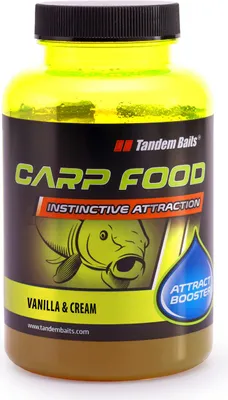Produktbild von Tandem Baits Carp Food Attract Booster Vanille & Sahne, Karpfen Angeln ohne Mühe, Köder zum Große-Fische-Angeln, Karpfenzubehör 300 ml
