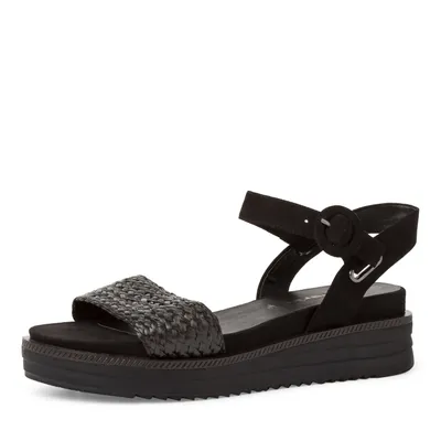 Produktbild von TAMARIS Damen Wedge/Plat Sand Art: 1-1-28252-28 in black (schwarz) - Größe:41