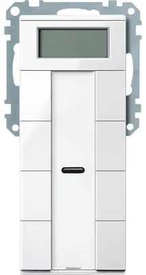 Produktbild von Merten Taster 4fach plus mit Raumtemperaturregler (MEG6214-0319)