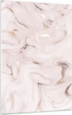 Produktbild von Bilder auf glas - Einteilig - Rosa Marmor verschüttet - 50x70cm - Glasbilder - Wandbilder - Bilder - zum Aufhängen bereit - Wanddekoration aus Glas - Glas Bilder - Wandbild auf Glas - GPA50x70-4799