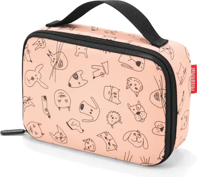 Obrázok produktu pre Reisenthel Thermocase Kids Cats and Dogs Rose, 1,5 L, Ružová, Hliník, Polyester, Hliníková fólia, 200 mm, 65 mm
