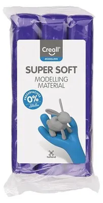 Produktbild von Creall Creall Super Soft Clay Block Lila 500g