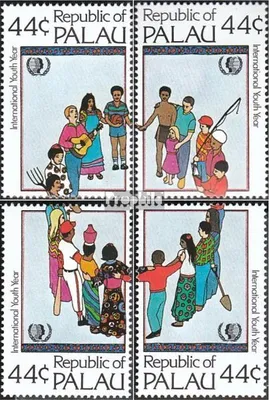 Produktbild von Briefmarken Palau-Inseln 1985 Mi 80-83 (kompl.Ausg.) postfrisch Jahr der Jugend