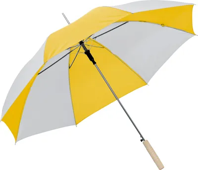 Produktbild von Automatik-Regenschirm / Farbe: weiss-gelb