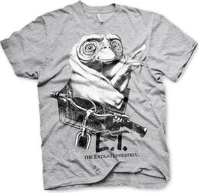 Obrázek produktu pro Tričko E.T. Biking Distressed - velké - Heather-Grey