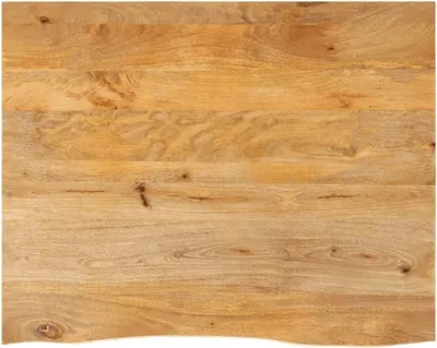 Produktbild von Tischplatte mit Baumkante 100 x 80 x 2,5 cm aus Massivholz