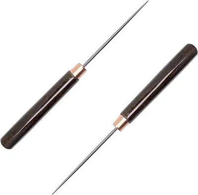 Produktbild von Kleermakersgereedschap-set mit Holzgriff, Lederpflug, 2-teiliges Werkzeug für Lederbearbeitung, Reparatur und Nähen