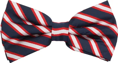 Produktbild von Fabio Farini - 1 Stück Herren Streifen Fliegen - Männer Querbinder Vorgebunden Bowtie Streifen - Dunkelblau/Rot/Weiß