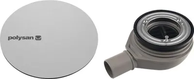 Obrázok produktu pre Sifón do sprchovej vaničky MIRAI, priemer 90 mm, DN40, kryt z nehrdzavejúcej ocele