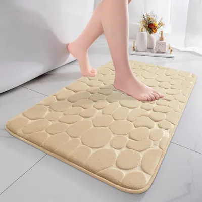 Obrázok produktu pre Podložka do kúpeľne s pamäťovou penou – protiskĺzava podložka pod sprchu, 50 x 80 cm