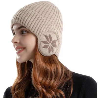 Immagine prodotto di Berretto invernale - Berretto in maglia con paraorecchie - Caldo ed elastico - Antivento - Per uomo e donna
