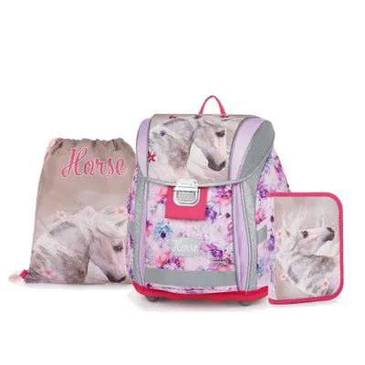 Obrázek produktu pro Oxybag Školní set 3ks PREMIUM LIGHT kůň romantic