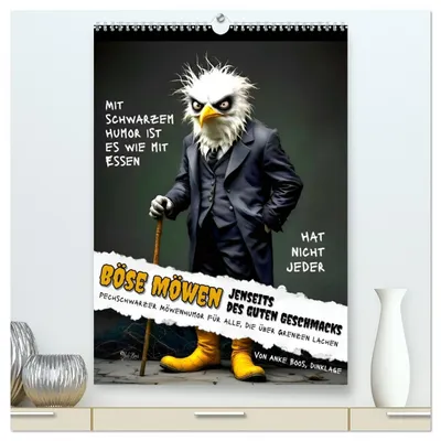 Produktbild von Böse Möwen - Jenseits des guten Geschmacks (hochwertiger Premium Wandkalender 2027 DIN A2 hoch), Kunstdruck in Hochglanz