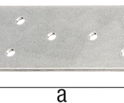 Immagine prodotto di Alberts 339074 Piastra forata, zincata sendzimir, 200 x 60 mm, set da 12