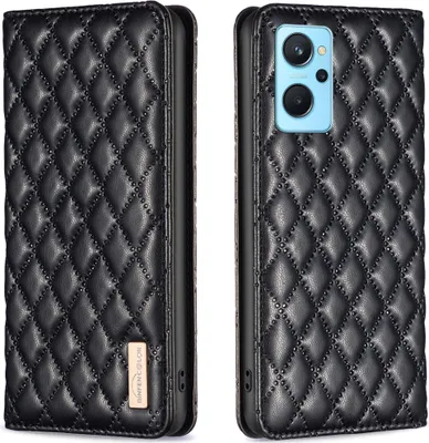Produktbild von OPPO A76 4G Hülle, Elegant Bookstyle Flip Leder Kartenfächer Schutzhülle mit Ständer für OPPO A76 4G A36 4G Realme 9i K10 4G A96 4G Schwarz