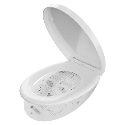 Produktbild von Toilettendeckel O Form WC-Sitze, Ergonomischer Toilettensitz mit Absenkautomatik Weiß, Klobrille abnehmbar, 250kg Tragkraft, PP Material, Cecipa