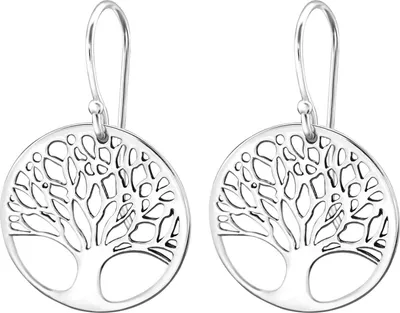Produktbild von 925 Sterling Silber Ohrhaken Ohrringe mit Lebensbaum