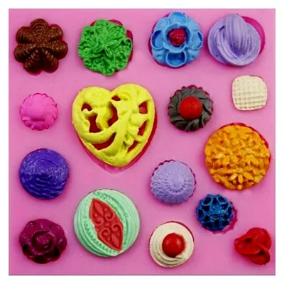 Produktbild von Dekorationswerkzeug für Silikonkuchen zum Backen von Fondant, Cupcakes und Desserts (Meeresmotive)