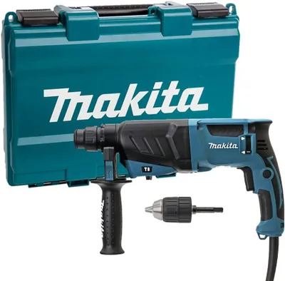 Image de Perforateur burineur 800W - SDS-Plus - MAKITA - avec mandrin autoserrant et valise de transport - HR2630X7