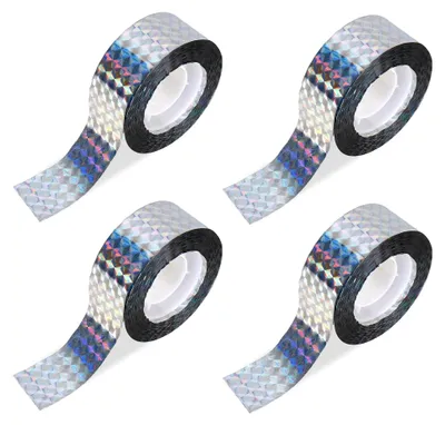 Produktbild von Vogelabwehrband mit 4 Rollen, reflektierend, für den Schutz von Gärten, Höfen und Pflanzen
