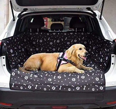 Produktbild von Wasserdichte Autodecke für Hunde mit SeitenSchutz