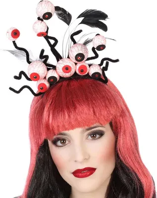 Image de Atosa Diadème d'Halloween Rouge Rouge Taille unique