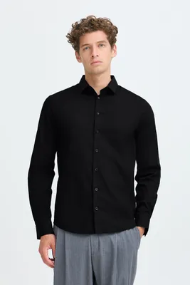 Image de CASUAL FRIDAY CFPalle - Chemise slim fit pour homme, chemise de travail unie avec col Kent