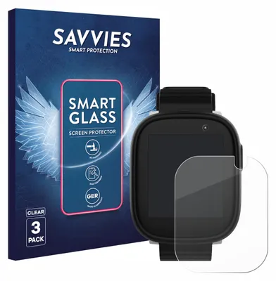 Produktbild von 3x Savvies Schutzglas Folie für Xplora X6 Play 2022 (1. Generation) 9H Panzer Schutzfolie Glas Displayschutz klar transparent