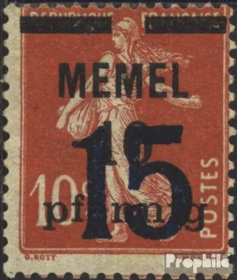 Produktbild von Briefmarken Memelgebiet 1921 Mi 34 gestempelt Aufdruckausgabe