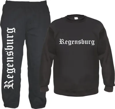 Produktbild von Regensburg Jogginghose und Sweat im Set - Jogginganzug XL Schwarz
