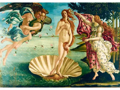Obrázek produktu pro Botticelli – Zrození Venuše, 1485 – skládačka o 1000 dílků