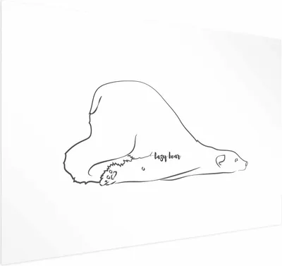 Produktbild von Posterpapier Poster - Lazy Bear 60x40 cm Tiere g-A-0170-ao-a