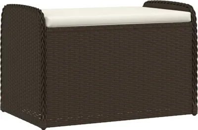Zdjęcie produktu dla VidaXL 365732, Kremowy, Rotang, Stal, 110 kg, Dorośli i dzieci, 750 mm, 500 mm