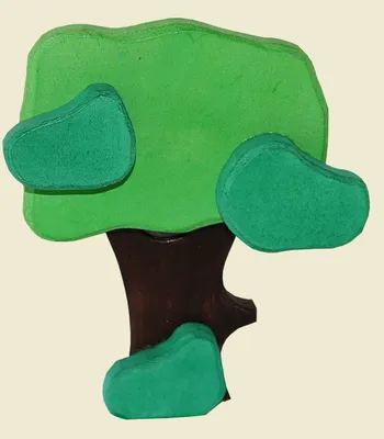 Productafbeelding van Houten figuur, boom, klein, hoogte 9 cm, nieuw